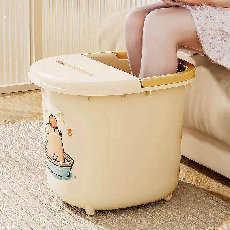 高深泡脚桶家用过小腿加深加厚养生折叠洗脚桶洗脚盆足浴盆塑料桶