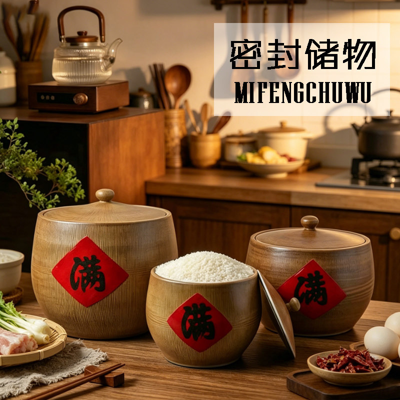 老式防虫防潮密封米缸米桶