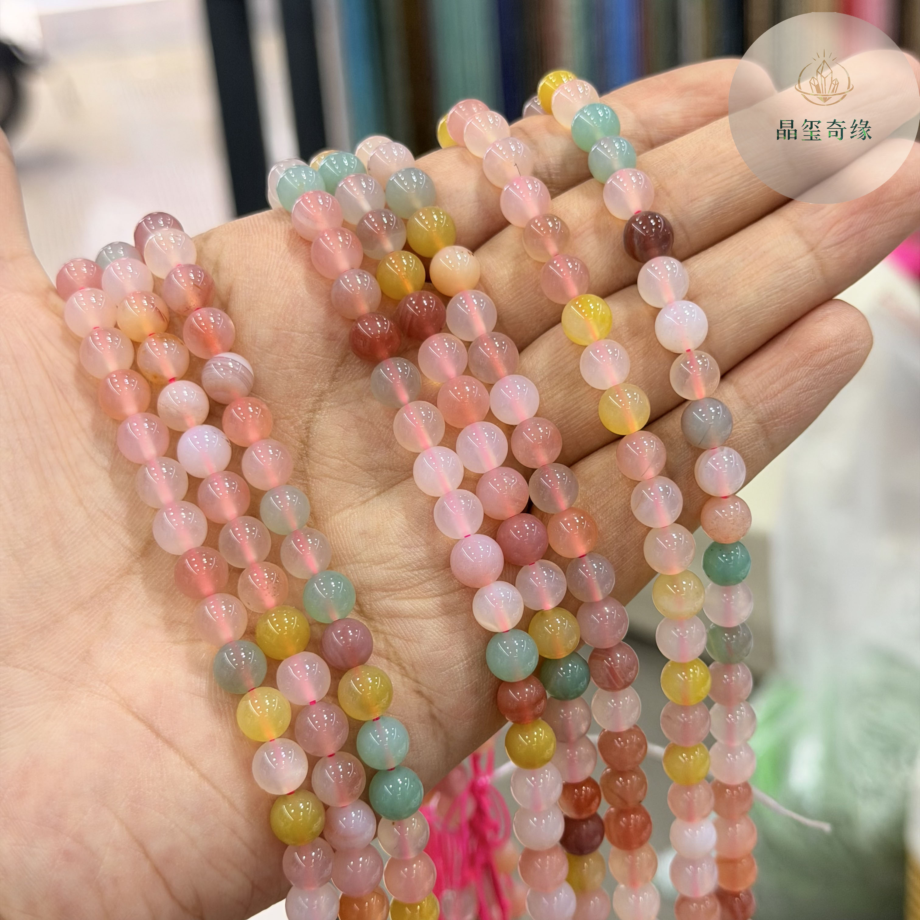 天然盐源玛瑙散珠圆珠串珠diy