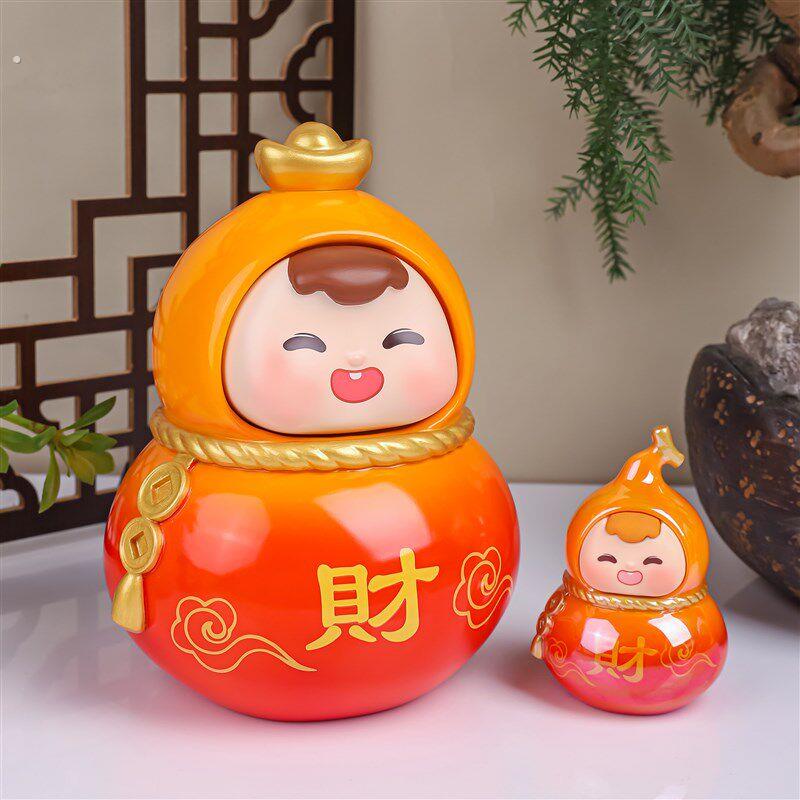 特大小福喜葫芦摆件创意树脂摆饰家居玄关装饰品摆件高级礼物