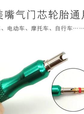 钥匙扣气门芯扳手汽车轮胎气嘴钥匙不锈钢气门芯放气拆装维修工具