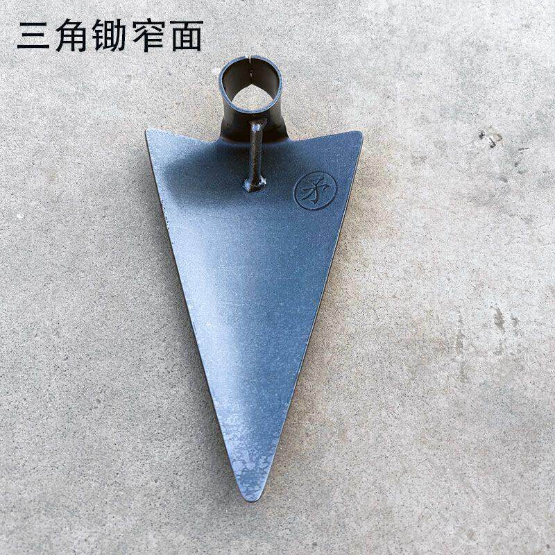 起垄尖镐三角开沟锰钢加厚工地抛钩矿山钩石地耙翻地三角耙子工地