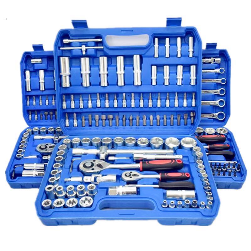 108件套汽修工具套装套筒扳手94件套汽车维修工具箱棘轮扳手组合