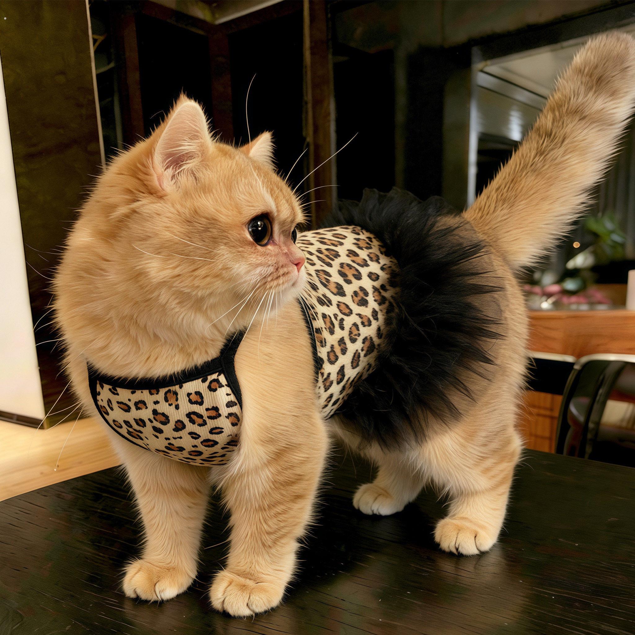 宠物猫咪衣服防掉毛薄款德文夏天吊带豹纹狗狗背心小型犬2026新款