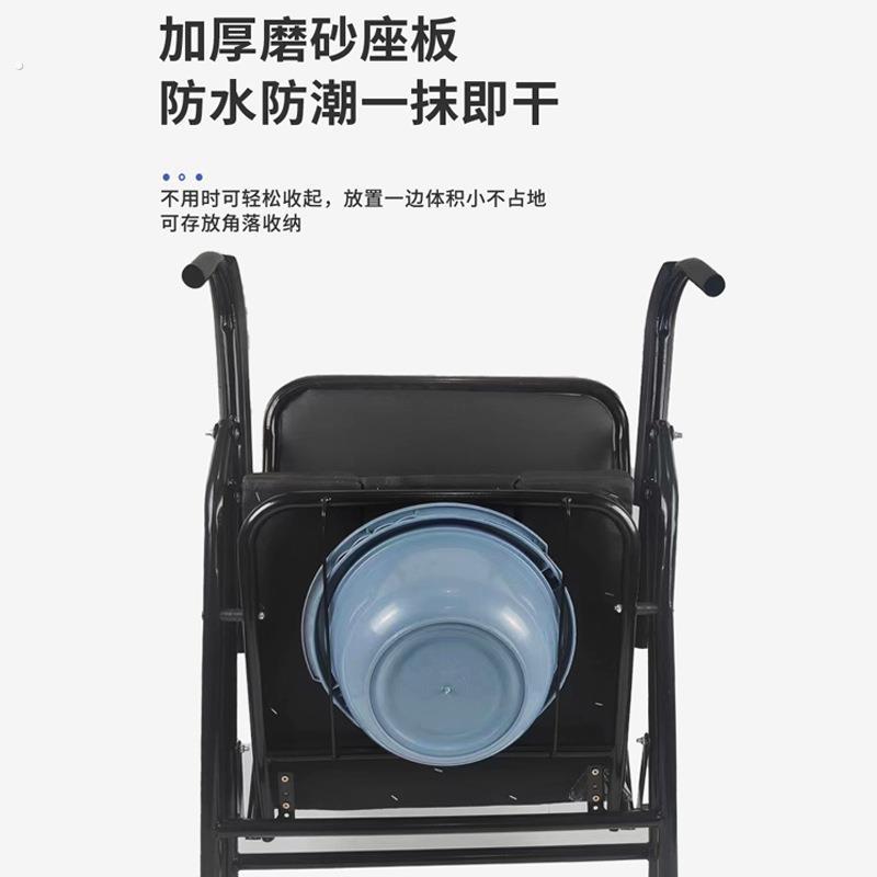 老人孕妇方形靠背坐便椅家用可收纳可升降调节残疾人坐便防滑防摔