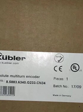KUBIER库伯勒8.5883.6340.G223.CN34 编码器 原装正品