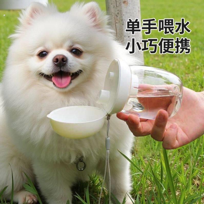 宠物狗狗外出水杯迷你水壶柯基出门户外喝水用品便携饮水器随行杯