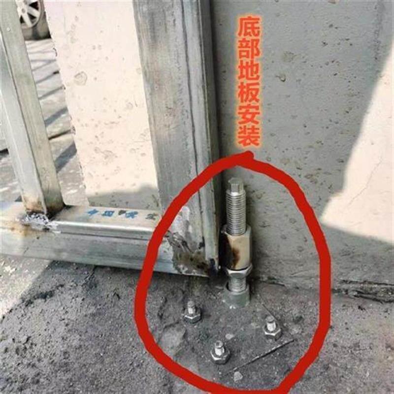 可调节升降门轴镀锌铁门轴大门铁艺配件家用大门门轴天地加厚铰链