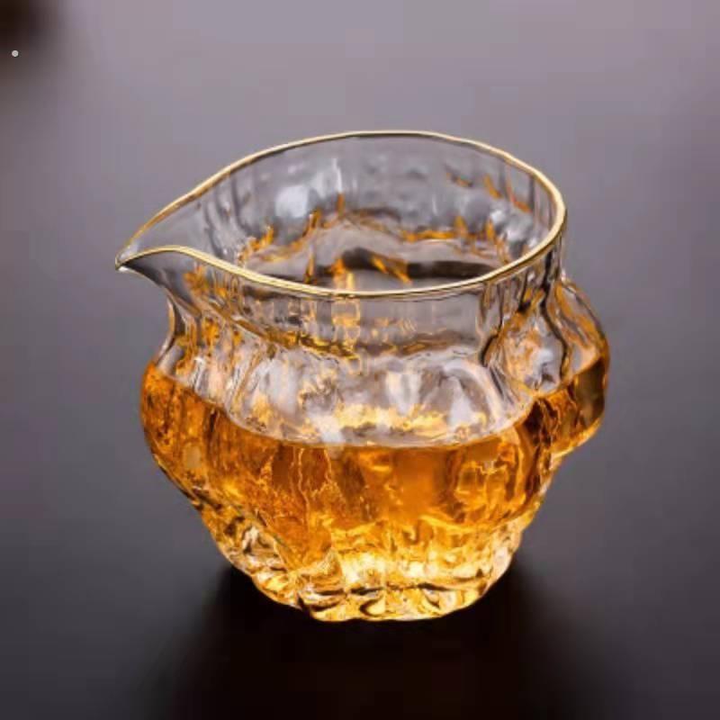 家用多种锤纹玻璃公道杯 高硼硅茶海分茶器装茶器茶具配件