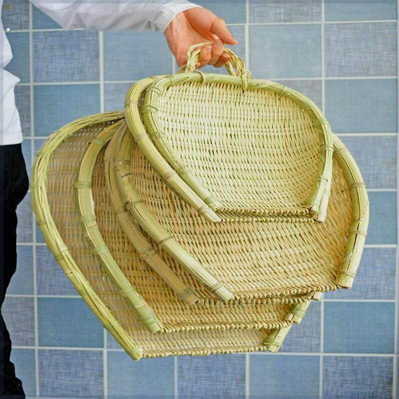 撮箕竹编筲箕竹制品洗菜沥水晾晒收纳篮子米饭竹子烧鸡烧老式传统