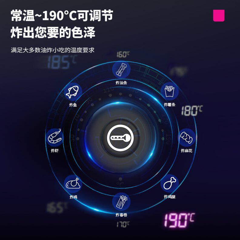 甄选乐创电炸炉缸商用油炸锅油炸机薯塔机炸鸡排薯条加厚炸炉双缸