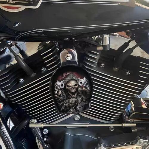 甄选跨境Harley Custom Made万圣节装饰牛铃喇叭罩创意机车喇叭罩