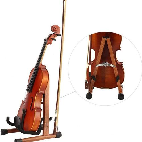 甄选2024跨境热销小提琴/中提琴/ukulele专用实木A架 A型乐器架