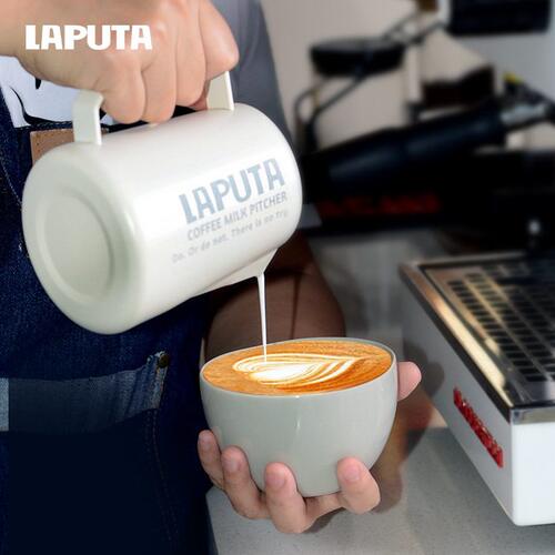 甄选LAPUTA勒顿咖啡拉花缸尖嘴拉花杯奶泡杯不锈钢专业器具打奶缸