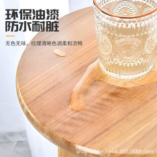 甄选实木凳子脚椅拆装加固款吧台椅60cm原木色茶吧椅休闲实用凳