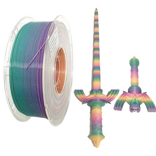 甄选品锐PINRUI 3d打印耗材 彩虹PLA 1.75mm 3d打印机线材 PLA耗