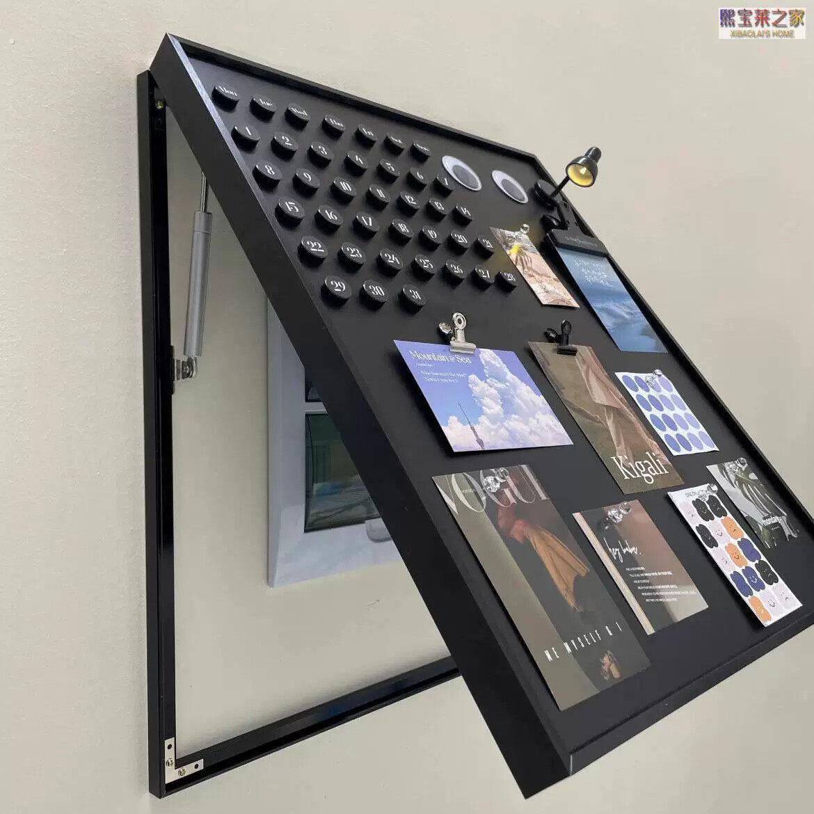 磁吸黑板电表箱免打孔装饰画挂墙摆件新款展示板配弱电箱遮丑神器