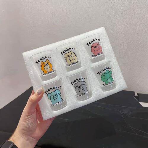 【聚会一口闷】微醺酒杯小盏玻璃小酒杯迷你一口杯白酒家用高颜值