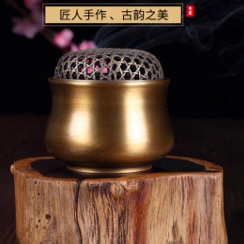甄选诚缘阁立式香炉手持闻香杯 隔火薰香炉便携沉香暖手炉家用焚