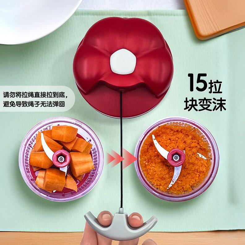 甄选日韩品质切菜器多功能手动切碎器迷你蔬菜切碎机不锈钢厨房小