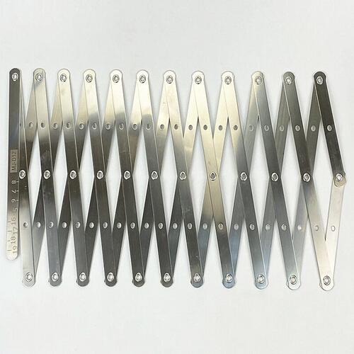 甄选楚脉窗帘打孔定位等分辅助工具明捷如意加厚不锈钢材质等分尺