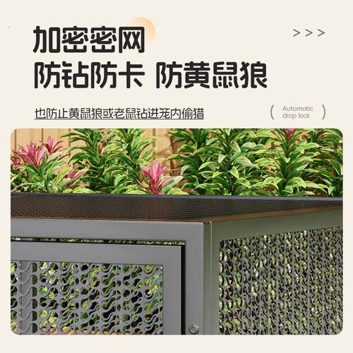 鸡笼子家用室内外特大号防黄鼠狼密网防雨农村鸡鸭家禽养殖笼兔笼
