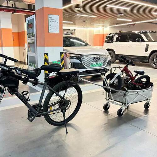 登山车电动车拖挂露营车连接器推车连接杆营地车连接器连接杆
