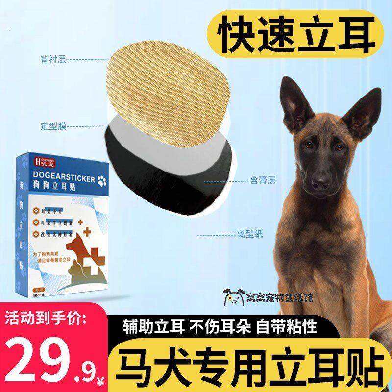 马犬专用狗狗耳朵立耳神器狗竖耳辅助器立耳珠小狗耳朵夹子立耳夹