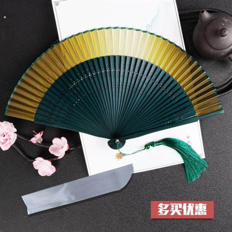 扇子折扇中国风古风中国风旗袍新中式仙气古代结婚新娘拍照晨袍