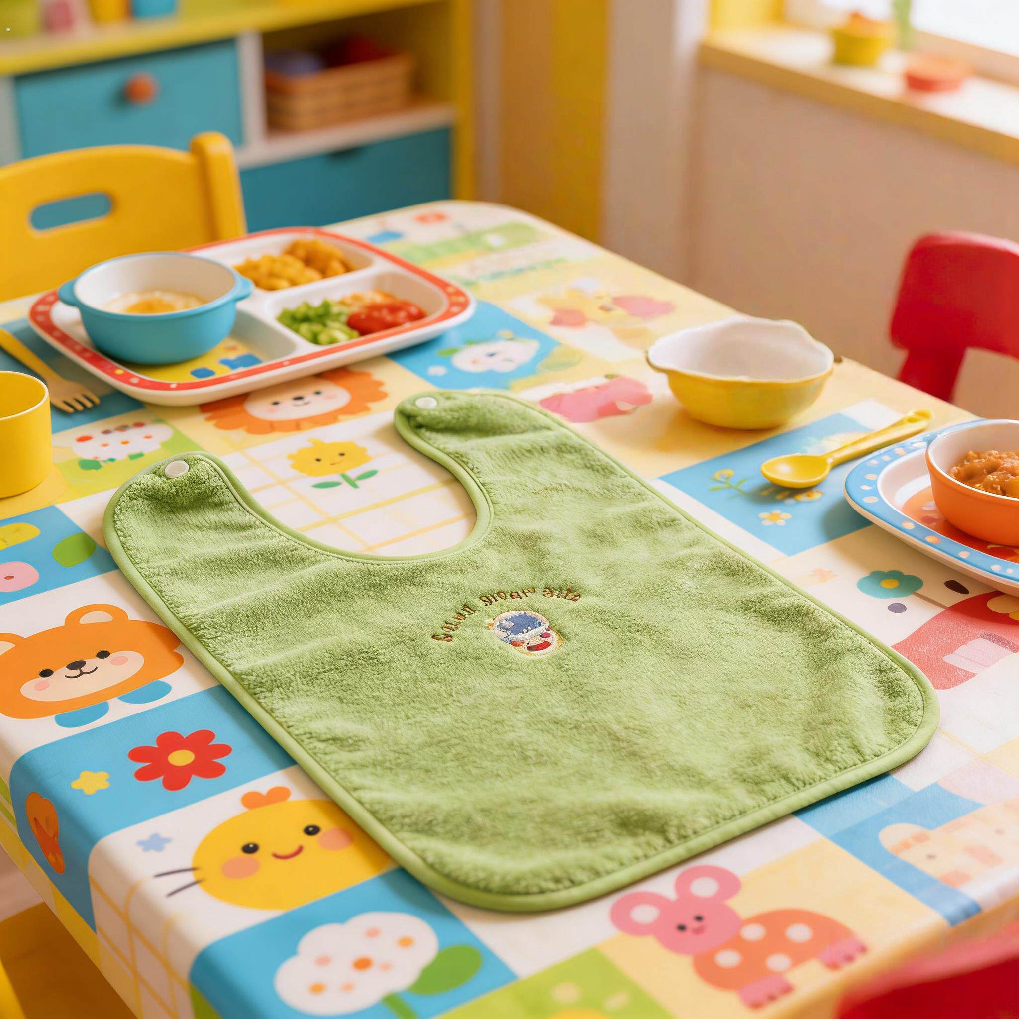 专用漱口水幼儿园小班吃饭围兜兜毛巾新款神器小孩子童防水老人