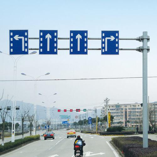 甄选交通标志牌热镀锌F杆道路指示杆 交通标识牌提示指路牌厂家定