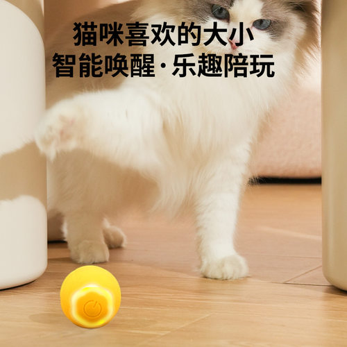 电动猫玩具智能耐咬自嗨解闷自动逗猫球自动遛狗球神器狗狗玩具球