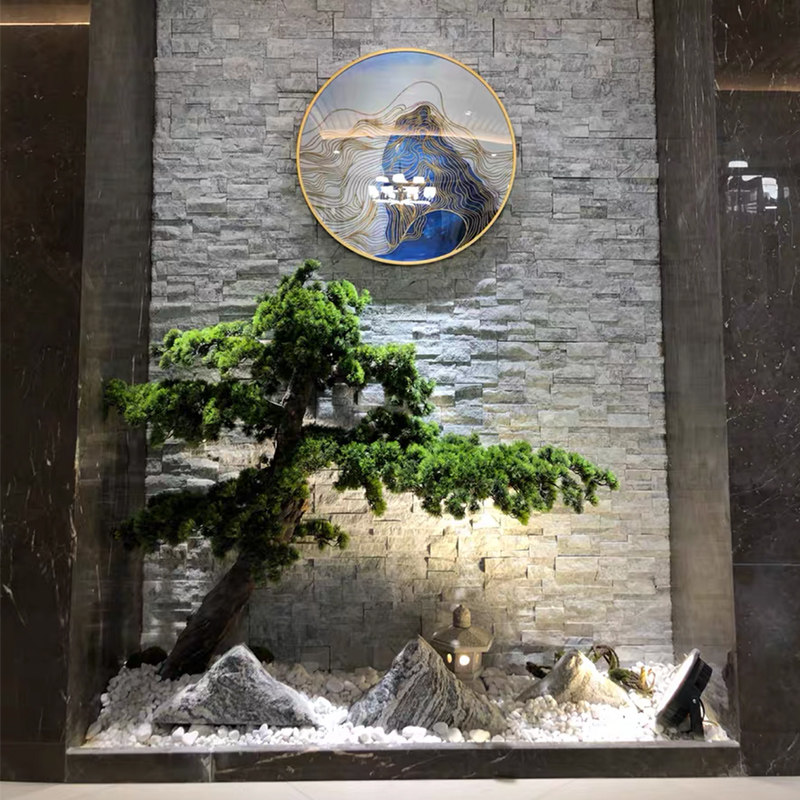 白石子装饰松树多肉花盆铺地园林枯山水白色小石头造景装饰