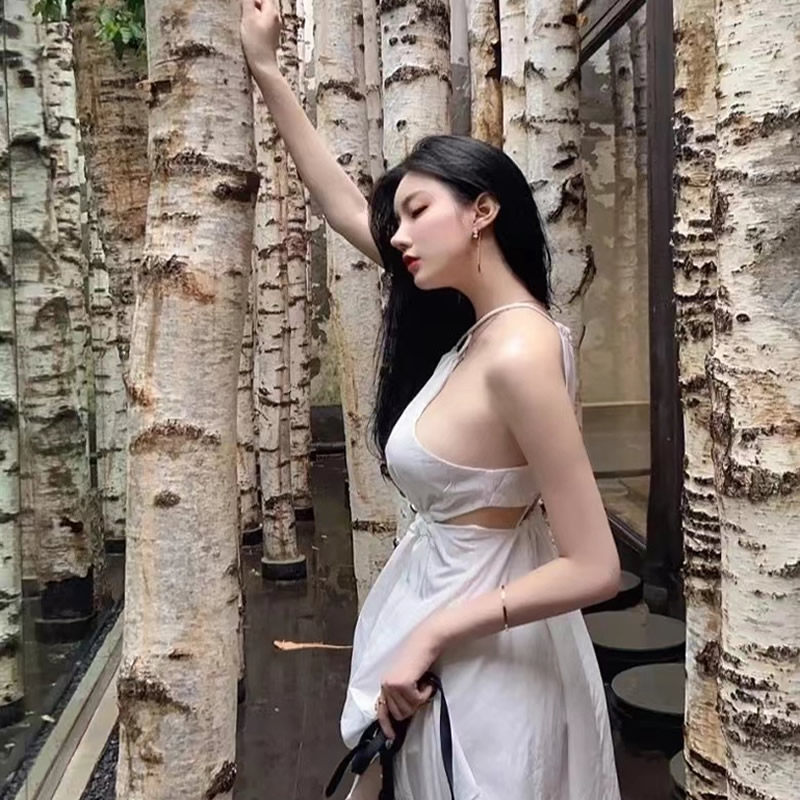网红拍照场景布置天然白桦树树杆原木风装饰圆木婚庆橱窗隔断造景
