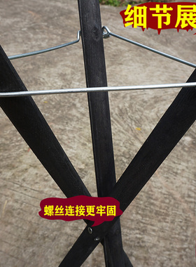 开业三脚架 花架/开张花篮支架实木黑色三角架架子花店插花用包邮
