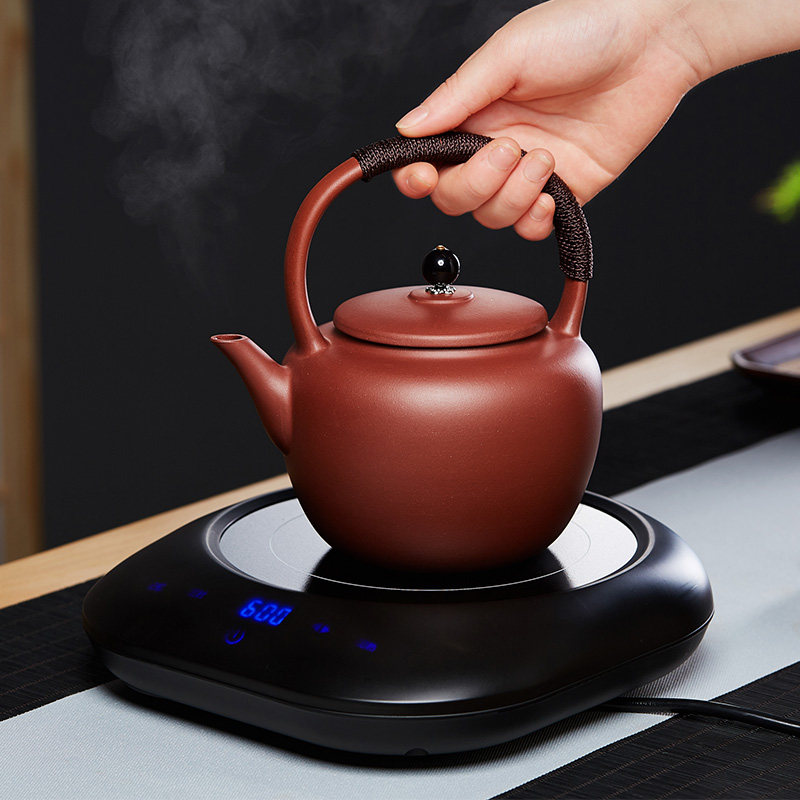 宜兴紫砂壶提梁电陶炉煮茶壶煮水蒸茶器电热烧水茶炉陶瓷茶具套装