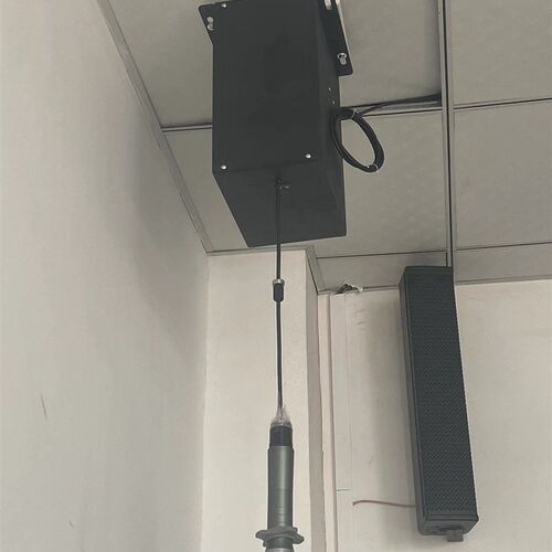舞台吊麦升降器合唱麦克风电动升降吊架电容话筒自动收线伸缩支架