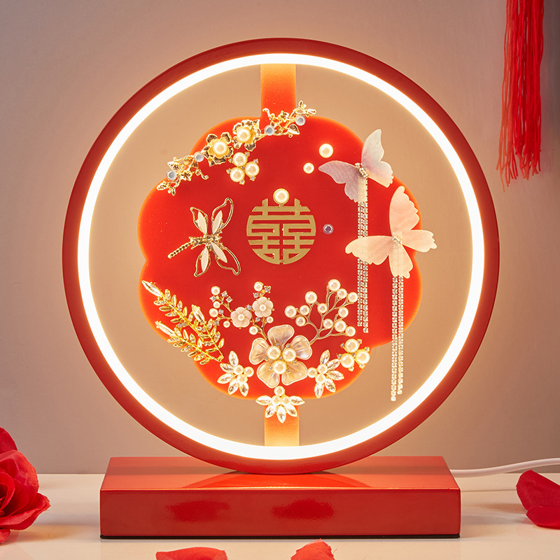 长明灯结婚台灯新娘陪嫁喜灯婚庆送礼新人闺蜜礼物卧室婚房床头灯