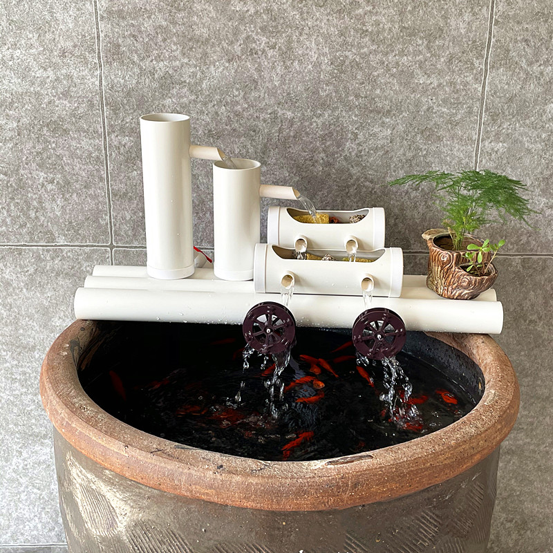鱼缸过滤器净水循环加氧吸便系统水缸小型家用三合一免换水过滤箱