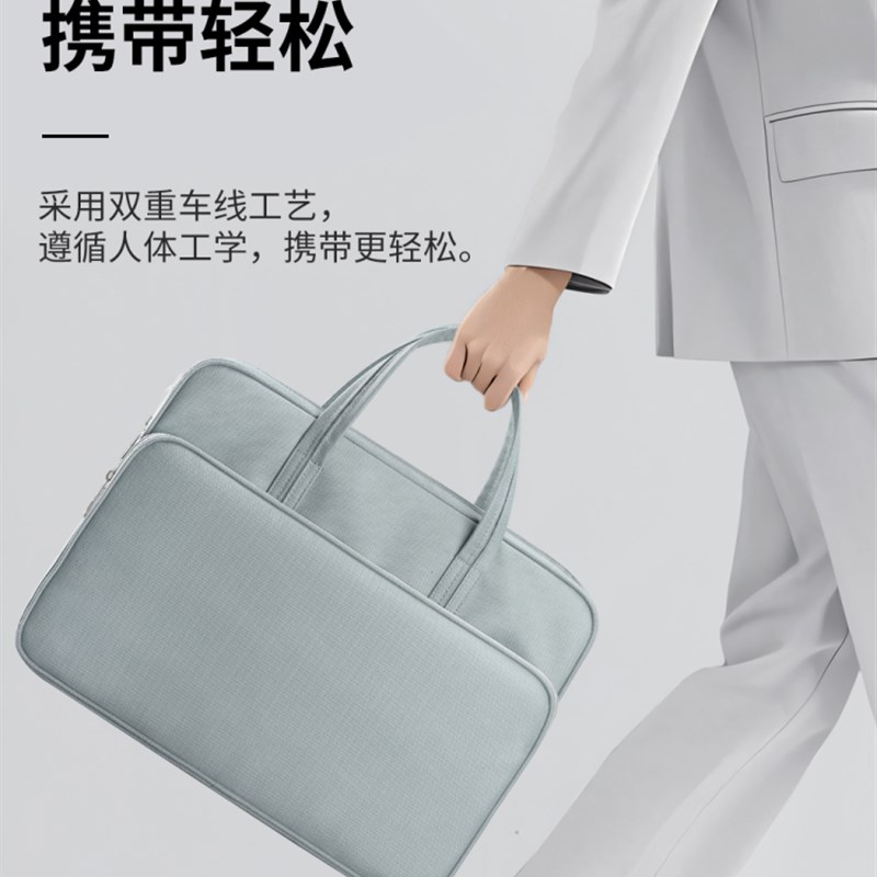 杰利高档商务手提公文包文件袋资料袋会议袋电脑包时尚帆布手提拉