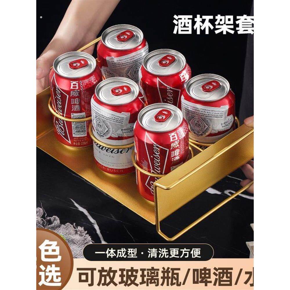 加粗啤酒架子提啤酒的手提架提篮啤酒筐酒吧展示架啤酒提架展示架