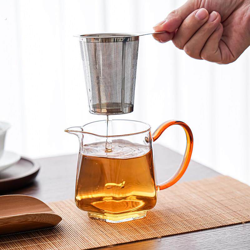 304不锈钢泡茶内胆滤网加深茶漏公杯套装滤茶器茶隔过滤杯茶漏斗