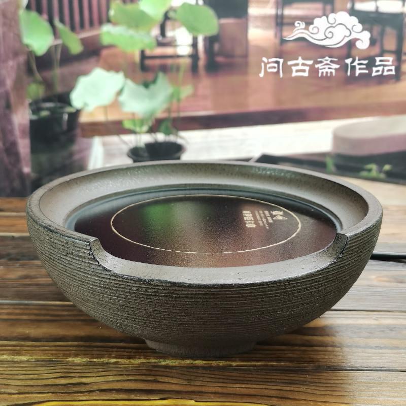 问古斋电陶炉 复古老岩泥静音功夫茶具煮茶器家用铁壶银壶泡茶炉