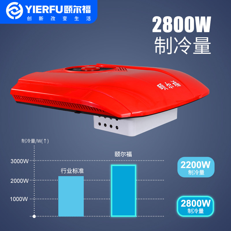 颐尔福智能语音控制驻车空调24V大货车卡车车载制冷顶置一体机