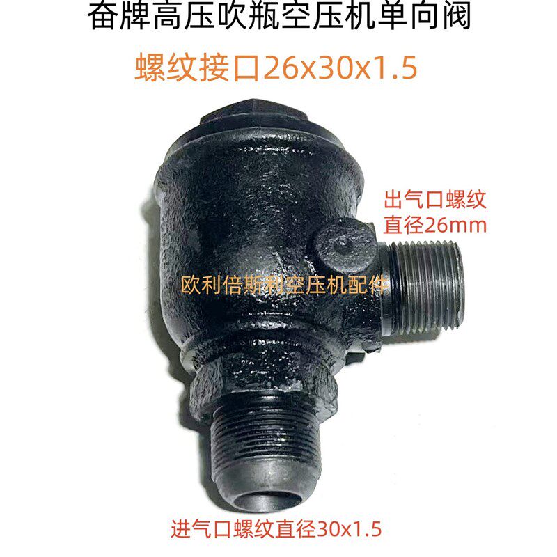 奋牌恒达尚爱复盛款高压吹瓶空压机单向阀止回阀逆止阀
