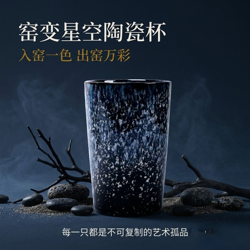 窑变星空杯,每只都是孤品