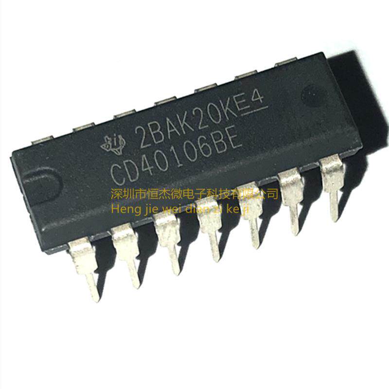 全原装进口 CD41BKO06BECD4010新6 六施 0密特触发器 DIP-14