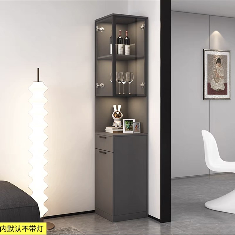 可定做轻奢酒柜客厅家用靠墙转角柜展示柜小户型餐边储物柜收纳柜