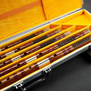 套笛乐器竹韵黄卫东专业双插精品苦竹笛子横笛五支/七支装包邮