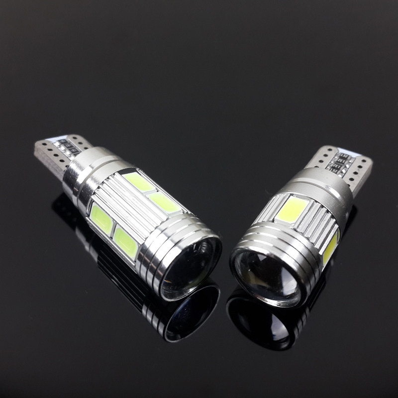 T10牌照灯LED汽车小灯泡插泡耐高温车内灯示宽灯冰蓝改装专用包邮